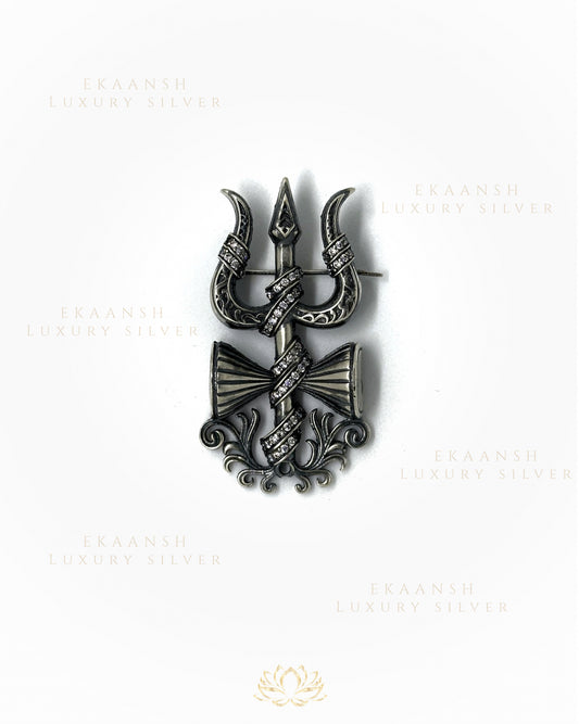 Divine Trishul Brooch
