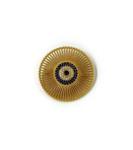 Radiant Evil Eye Brooch