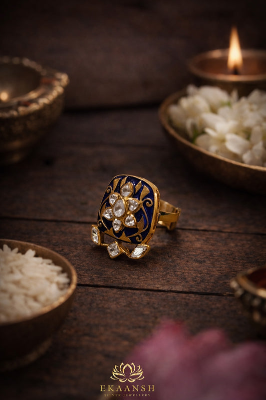 Neel Meenakari Ring
