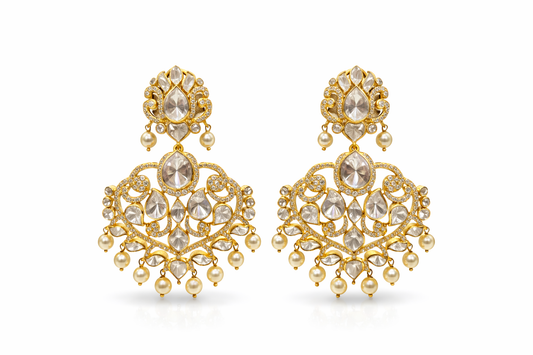 Zariya Pearl Polki Earrings