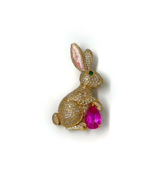 Ruby Hopper Brooch