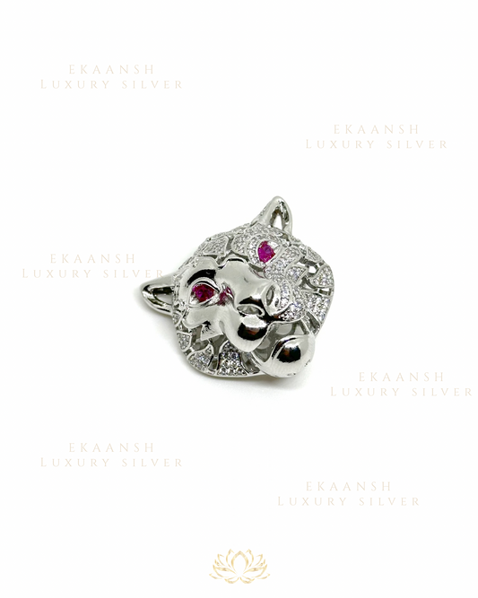 Panther 925 Silver Brooch