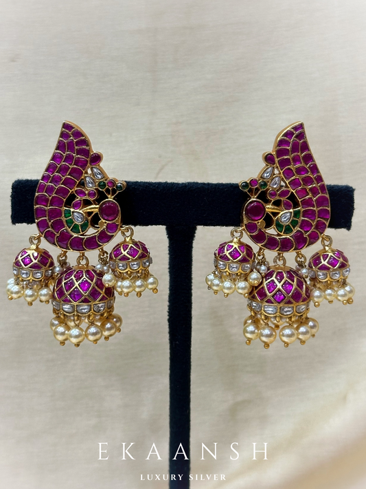 Peacock Earrings