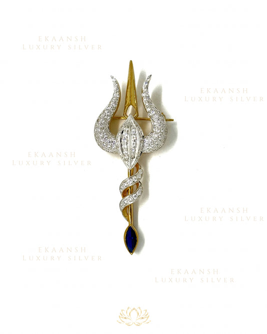 Shivansh Trident Brooch