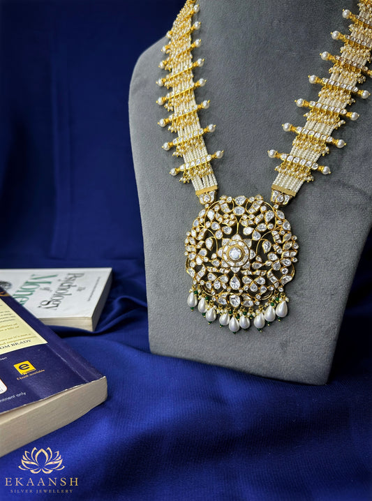 Chandra Haar Necklace with earrings