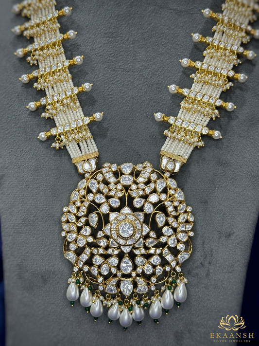 Chandra Haar Necklace with earrings