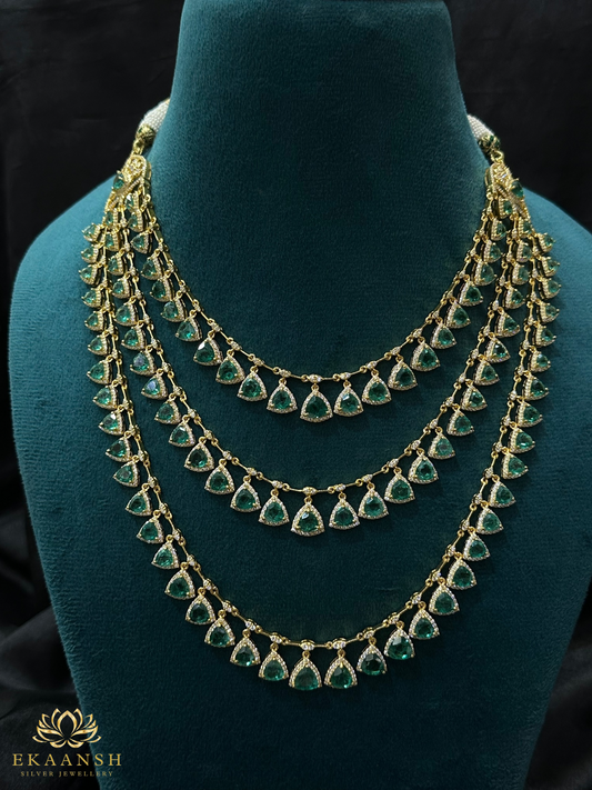 "Triveni" Emerald Necklace