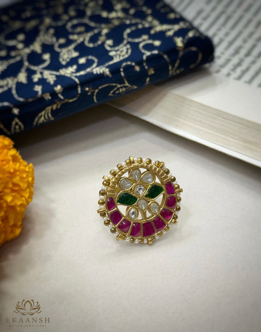 RangRekha Silver Ring