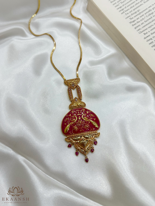 Gulzar Enamel Pendant Set