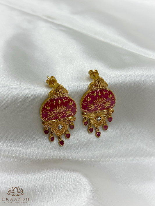 Gulzar Enamel Pendant Set