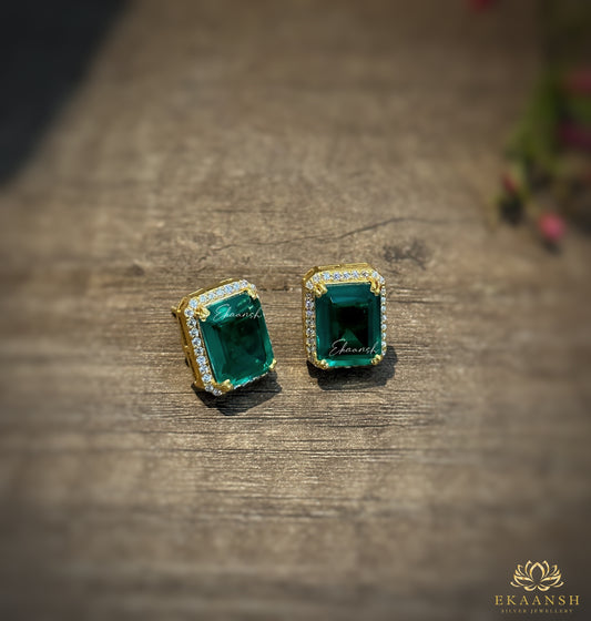 Emerald Green Pendant Set