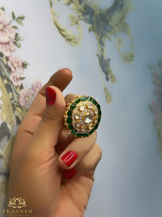 Panna Tarang Polki Ring