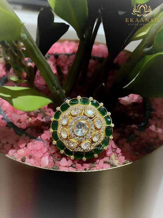 Panna Tarang Polki Ring