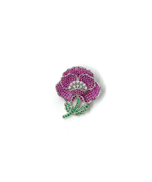 Blooming Blossom 925 Silver Brooch