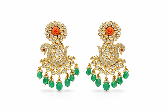 Mayur Polki Earrings