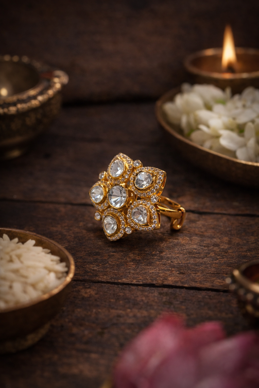 Floral Cluster Ring