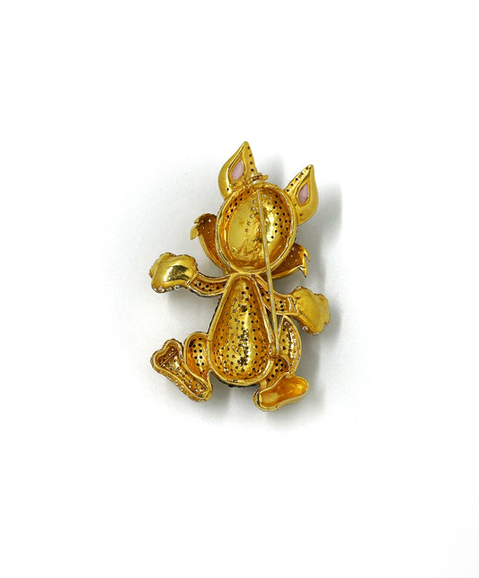 Star Shine Kitty Brooch