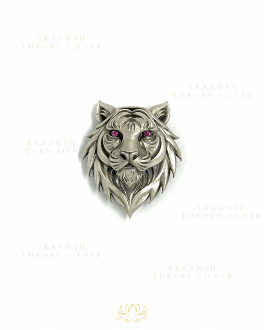 Regal Tiger 925 Silver Brooch