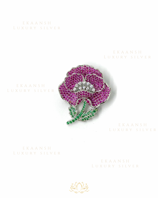 Blooming Blossom 925 Silver Brooch