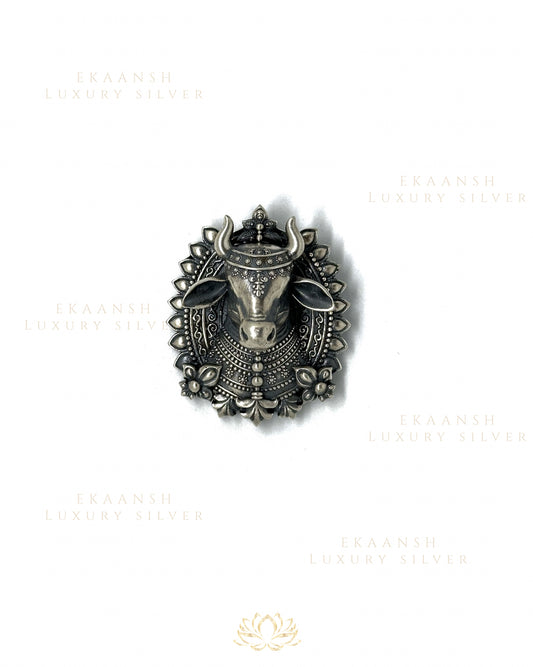 Nandi Heritage Silver Brooch