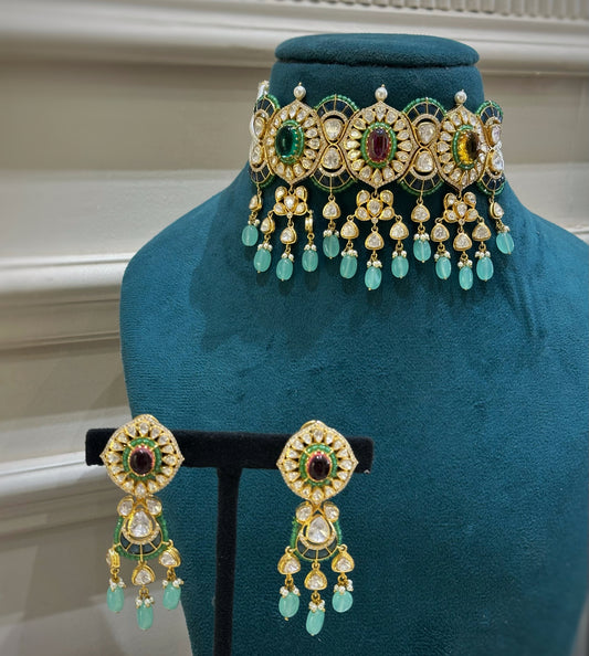 Verdant Majesty Chokar Necklace