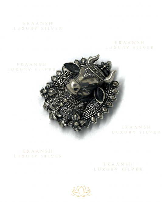 Nandi Heritage Silver Brooch